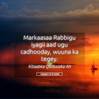 Picture 05 - Tirintii 12:9 SOM - Markaasaa Rabbigu iyagii aad ugu cadhooday, wuuna - Bible Verse Picture