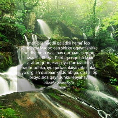 Picture 05 - Tirintii 15:24 SOM - markaas haddii qaladkii kama' loo sameeyey iyadoo - Bible Verse Picture