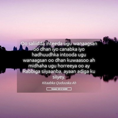 Picture 05 - Tirintii 18:12 SOM - Oo saliidda inteeda ugu wanaagsan oo dhan iyo - Bible Verse Picture