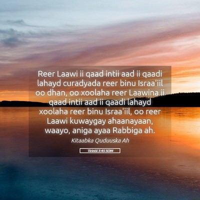 Picture 05 - Tirintii 3:45 SOM - Reer Laawi ii qaad intii aad ii qaadi lahayd - Bible Verse Picture