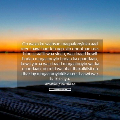 Picture 05 - Tirintii 35:8 SOM - Oo waxa ku saabsan magaalooyinka aad reer Laawi - Bible Verse Picture