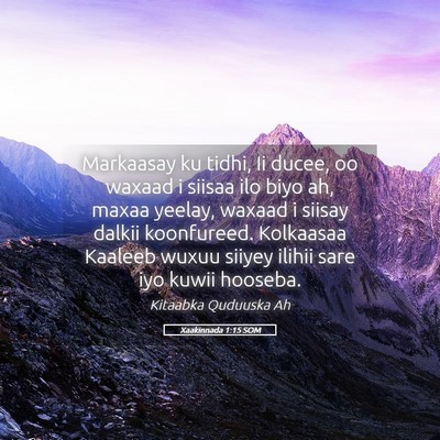 Picture 05 - Xaakinnada 1:15 SOM - Markaasay ku tidhi, Ii ducee, oo waxaad i siisaa - Bible Verse Picture