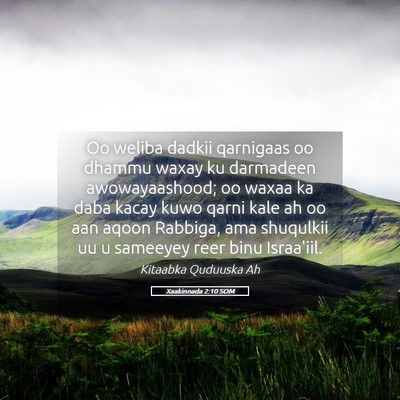 Picture 05 - Xaakinnada 2:10 SOM - Oo weliba dadkii qarnigaas oo dhammu waxay ku - Bible Verse Picture
