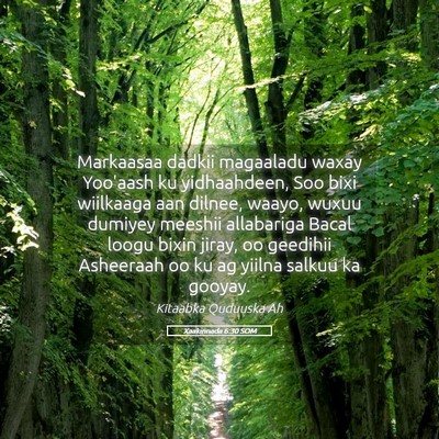 Picture 05 - Xaakinnada 6:30 SOM - Markaasaa dadkii magaaladu waxay Yoo'aash ku - Bible Verse Picture