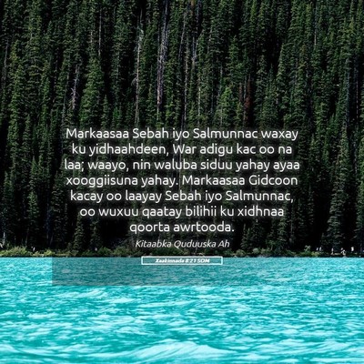 Picture 05 - Xaakinnada 8:21 SOM - Markaasaa Sebah iyo Salmunnac waxay ku - Bible Verse Picture