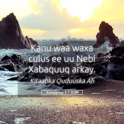 Picture 05 - Xabaquuq 1:1 SOM - Kanu waa waxa culus ee uu Nebi Xabaquuq - Bible Verse Picture