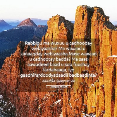 Picture 05 - Xabaquuq 3:8 SOM - Rabbigu ma wuxuu u cadhooday webiyaasha? Ma - Bible Verse Picture