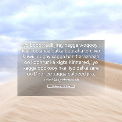 Picture 05 - Yashuuca 11:2 SOM - iyo boqorradii jiray xagga woqooyi, kaas oo ahaa - Bible Verse Picture