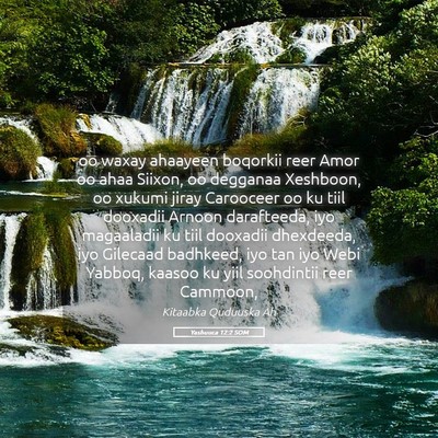 Picture 05 - Yashuuca 12:2 SOM - oo waxay ahaayeen boqorkii reer Amor oo ahaa - Bible Verse Picture