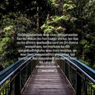 Picture 05 - Yashuuca 20:6 SOM - Oo magaaladaas waa inuu degganaadaa ilaa uu xukun - Bible Verse Picture