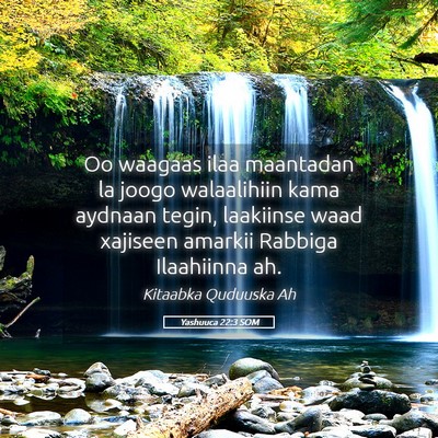 Picture 05 - Yashuuca 22:3 SOM - Oo waagaas ilaa maantadan la joogo walaalihiin - Bible Verse Picture