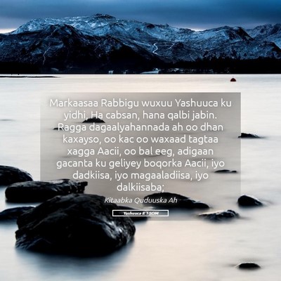 Picture 05 - Yashuuca 8:1 SOM - Markaasaa Rabbigu wuxuu Yashuuca ku yidhi, Ha - Bible Verse Picture