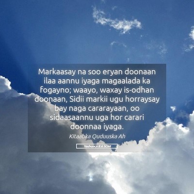 Picture 05 - Yashuuca 8:6 SOM - Markaasay na soo eryan doonaan ilaa aannu iyaga - Bible Verse Picture