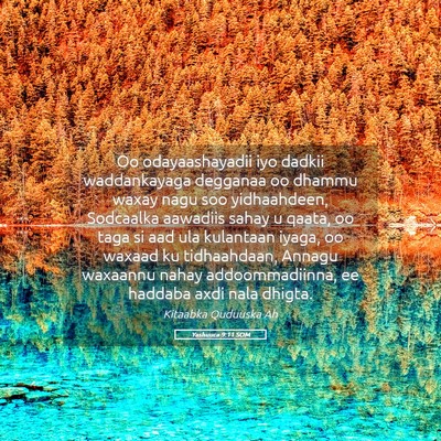 Picture 05 - Yashuuca 9:11 SOM - Oo odayaashayadii iyo dadkii waddankayaga - Bible Verse Picture