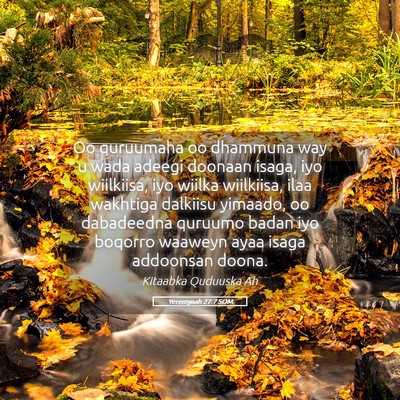 Picture 05 - Yeremyaah 27:7 SOM - Oo quruumaha oo dhammuna way u wada adeegi - Bible Verse Picture
