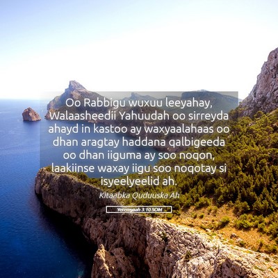 Picture 05 - Yeremyaah 3:10 SOM - Oo Rabbigu wuxuu leeyahay, Walaasheedii Yahuudah - Bible Verse Picture