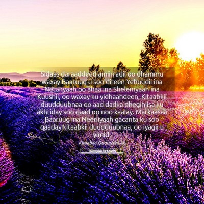 Picture 05 - Yeremyaah 36:14 SOM - Sidaas daraaddeed amiirradii oo dhammu waxay - Bible Verse Picture