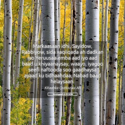 Picture 05 - Yeremyaah 4:10 SOM - Markaasaan idhi, Sayidow, Rabbiyow, sida - Bible Verse Picture