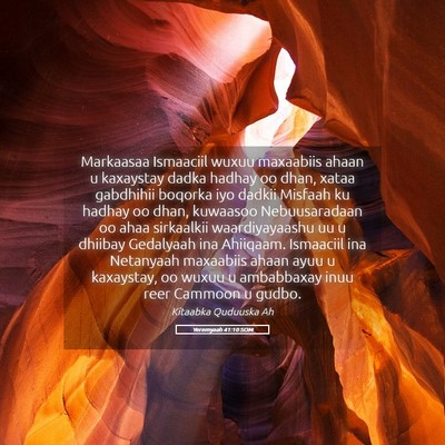 Picture 05 - Yeremyaah 41:10 SOM - Markaasaa Ismaaciil wuxuu maxaabiis ahaan u - Bible Verse Picture
