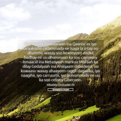 Picture 05 - Yeremyaah 41:16 SOM - Markaasaa Yooxaanaan ina Qaaree'ax iyo - Bible Verse Picture