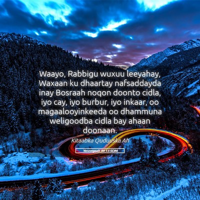 Picture 05 - Yeremyaah 49:13 SOM - Waayo, Rabbigu wuxuu leeyahay, Waxaan ku dhaartay - Bible Verse Picture