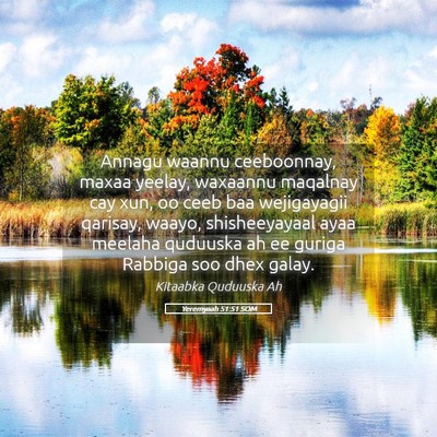 Picture 05 - Yeremyaah 51:51 SOM - Annagu waannu ceeboonnay, maxaa yeelay, waxaannu - Bible Verse Picture