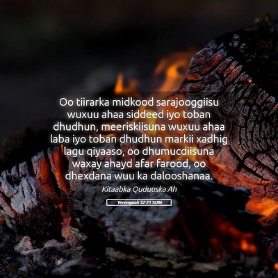 Picture 05 - Yeremyaah 52:21 SOM - Oo tiirarka midkood sarajooggiisu wuxuu ahaa - Bible Verse Picture