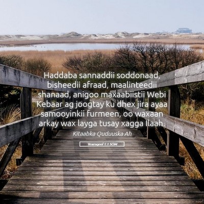 Picture 05 - Yexesqeel 1:1 SOM - Haddaba sannaddii soddonaad, bisheedii afraad, - Bible Verse Picture