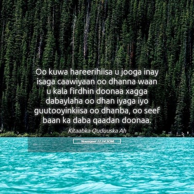 Picture 05 - Yexesqeel 12:14 SOM - Oo kuwa hareerihiisa u jooga inay isaga caawiyaan - Bible Verse Picture