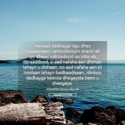 Picture 05 - Yexesqeel 13:19 SOM - Waxaad dadkaygii iigu dhex nijaasayseen - Bible Verse Picture