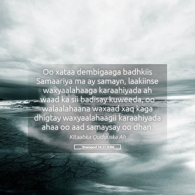 Picture 05 - Yexesqeel 16:51 SOM - Oo xataa dembigaaga badhkiis Samaariya ma ay - Bible Verse Picture