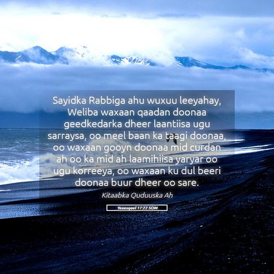 Picture 05 - Yexesqeel 17:22 SOM - Sayidka Rabbiga ahu wuxuu leeyahay, Weliba waxaan - Bible Verse Picture