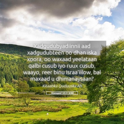 Picture 05 - Yexesqeel 18:31 SOM - Xadgudubyadiinnii aad xadgudubteen oo dhan iska - Bible Verse Picture