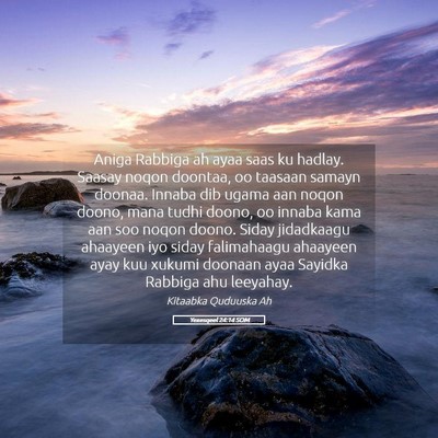 Picture 05 - Yexesqeel 24:14 SOM - Aniga Rabbiga ah ayaa saas ku hadlay. Saasay - Bible Verse Picture