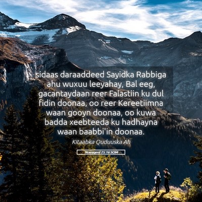 Picture 05 - Yexesqeel 25:16 SOM - sidaas daraaddeed Sayidka Rabbiga ahu wuxuu - Bible Verse Picture