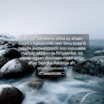 Picture 05 - Yexesqeel 29:16 SOM - Oo mar dambena siima ay ahaan doonto kalsoonidii - Bible Verse Picture