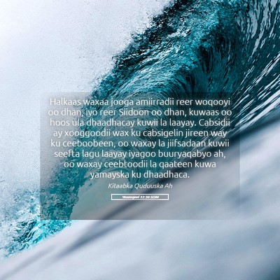 Picture 05 - Yexesqeel 32:30 SOM - Halkaas waxaa jooga amiirradii reer woqooyi oo - Bible Verse Picture