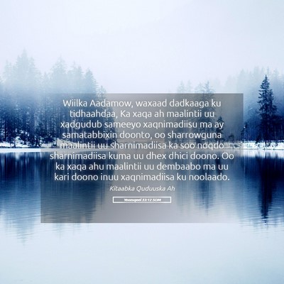 Picture 05 - Yexesqeel 33:12 SOM - Wiilka Aadamow, waxaad dadkaaga ku tidhaahdaa, Ka - Bible Verse Picture