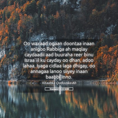 Picture 05 - Yexesqeel 35:12 SOM - Oo waxaad ogaan doontaa inaan anigoo Rabbiga ah - Bible Verse Picture