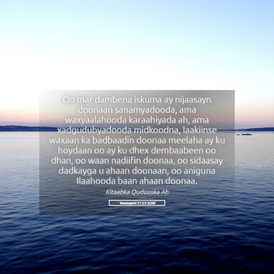 Picture 05 - Yexesqeel 37:23 SOM - Oo mar dambena iskuma ay nijaasayn doonaan - Bible Verse Picture