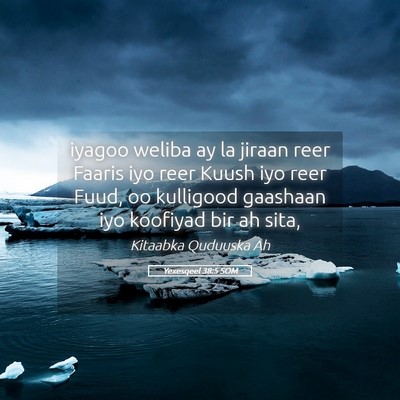 Picture 05 - Yexesqeel 38:5 SOM - iyagoo weliba ay la jiraan reer Faaris iyo reer - Bible Verse Picture