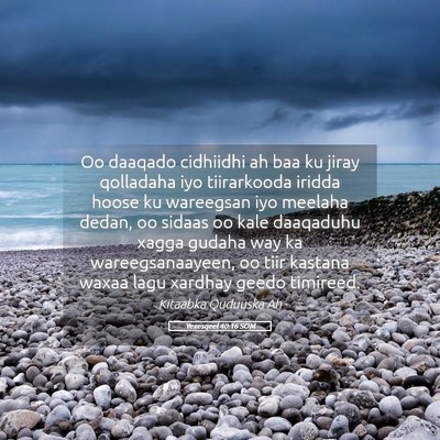 Picture 05 - Yexesqeel 40:16 SOM - Oo daaqado cidhiidhi ah baa ku jiray qolladaha - Bible Verse Picture