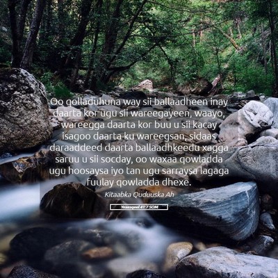 Picture 05 - Yexesqeel 41:7 SOM - Oo qolladuhuna way sii ballaadheen inay daarta - Bible Verse Picture