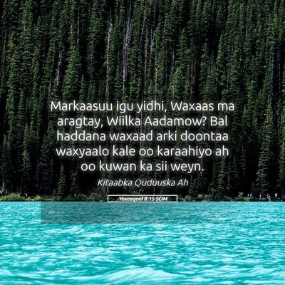 Picture 05 - Yexesqeel 8:15 SOM - Markaasuu igu yidhi, Waxaas ma aragtay, Wiilka - Bible Verse Picture