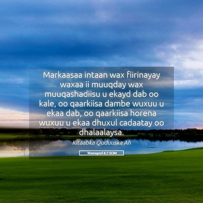 Picture 05 - Yexesqeel 8:2 SOM - Markaasaa intaan wax fiirinayay waxaa ii muuqday - Bible Verse Picture