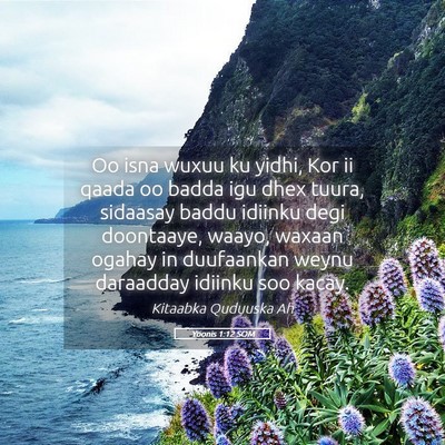 Picture 05 - Yoonis 1:12 SOM - Oo isna wuxuu ku yidhi, Kor ii qaada oo badda igu - Bible Verse Picture