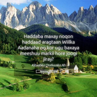 Picture 05 - Yooxanaa 6:62 SOM - Haddaba maxay noqon haddaad aragtaan Wiilka - Bible Verse Picture