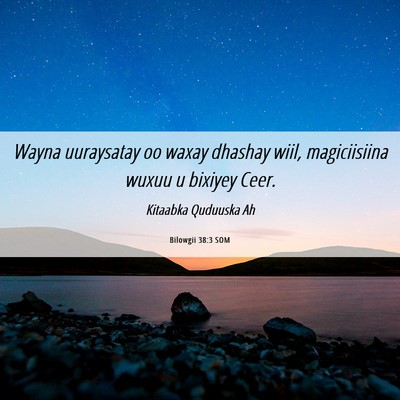 Picture 06 - Bilowgii 38:3 SOM - Wayna uuraysatay oo waxay dhashay wiil, - Bible Verse Picture