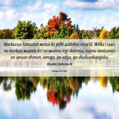 Picture 06 - Bilowgii 43:8 SOM - Markaasaa Yahuudah wuxuu ku yidhi aabbihiis - Bible Verse Picture