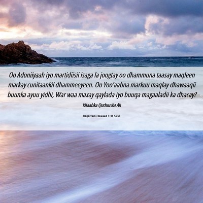 Picture 06 - Boqorradii Kowaad 1:41 SOM - Oo Adoniiyaah iyo martidiisii isaga la joogtay oo - Bible Verse Picture